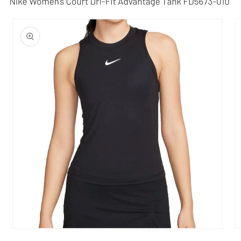 Nike Women's Black Court Dri-FIT Tank Top